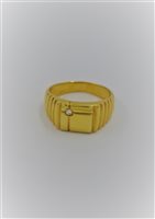 Anneau in Or jaune Diamante 0.04 Ct AN.CHEVALIER - AN.CHEVALIER